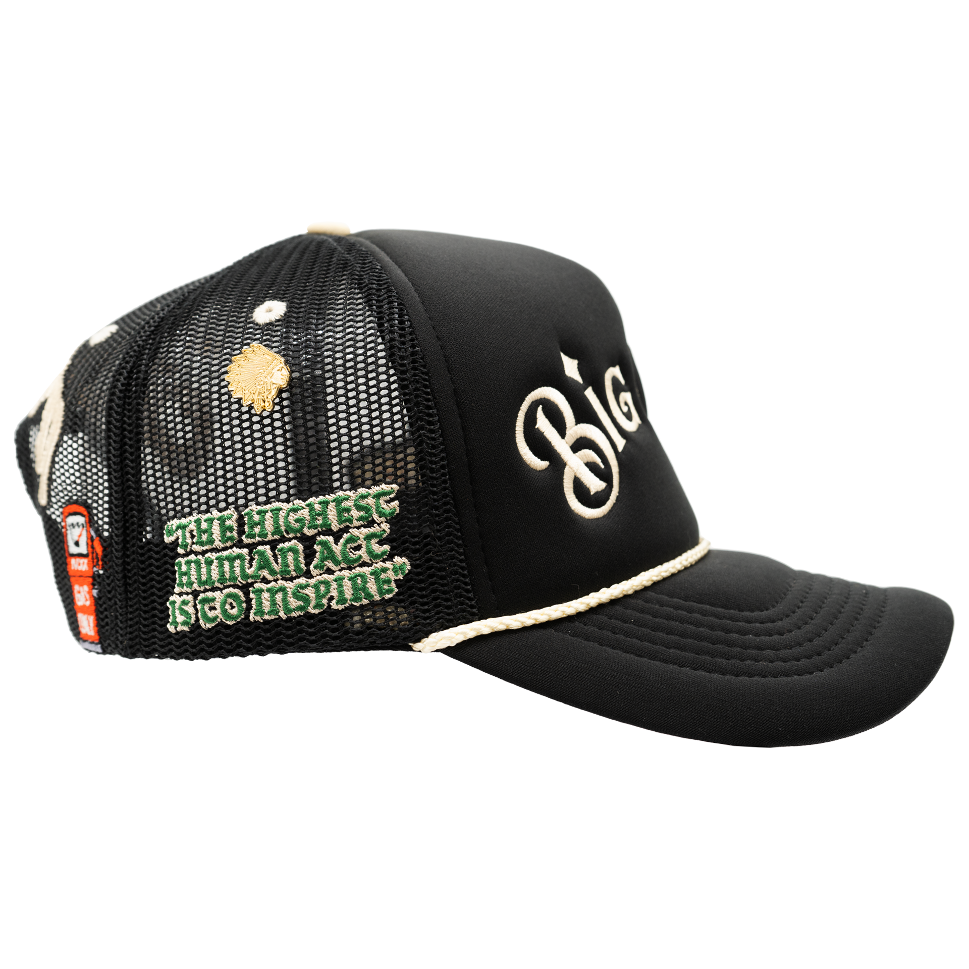 SOLD OUT Big Chief Trucker Hat Black