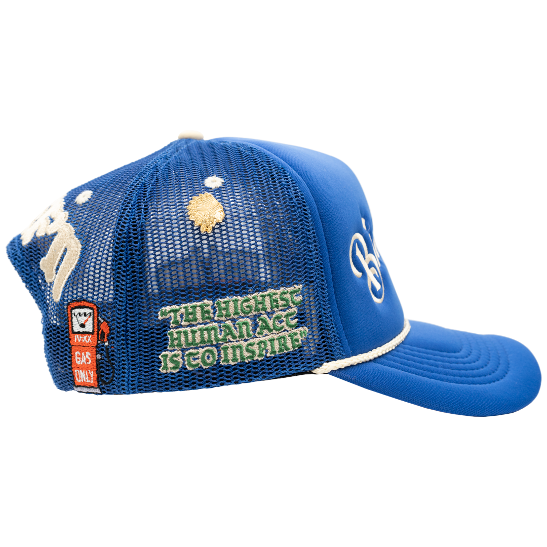 Big Chief Trucker Hat Blue