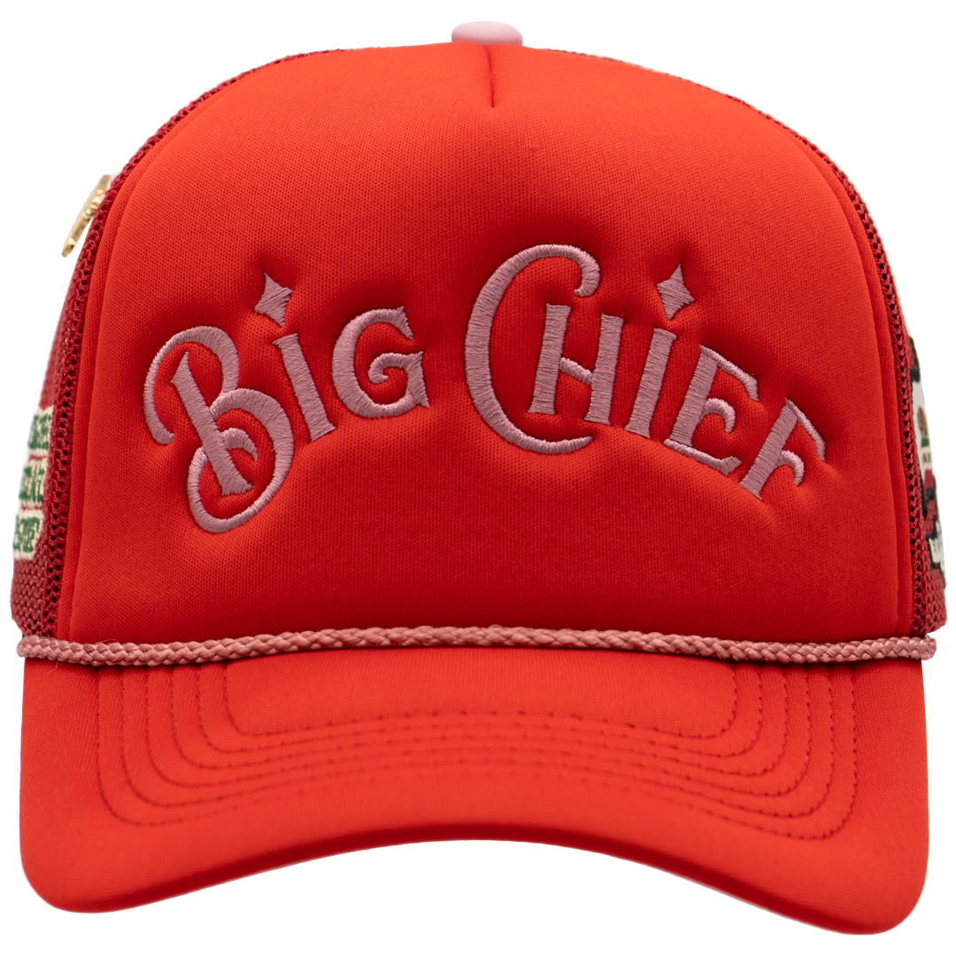 Big Chief Trucker Hat Red