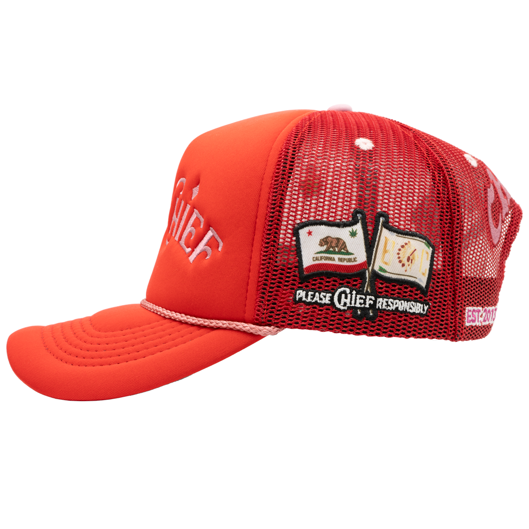 Big Chief Trucker Hat Red