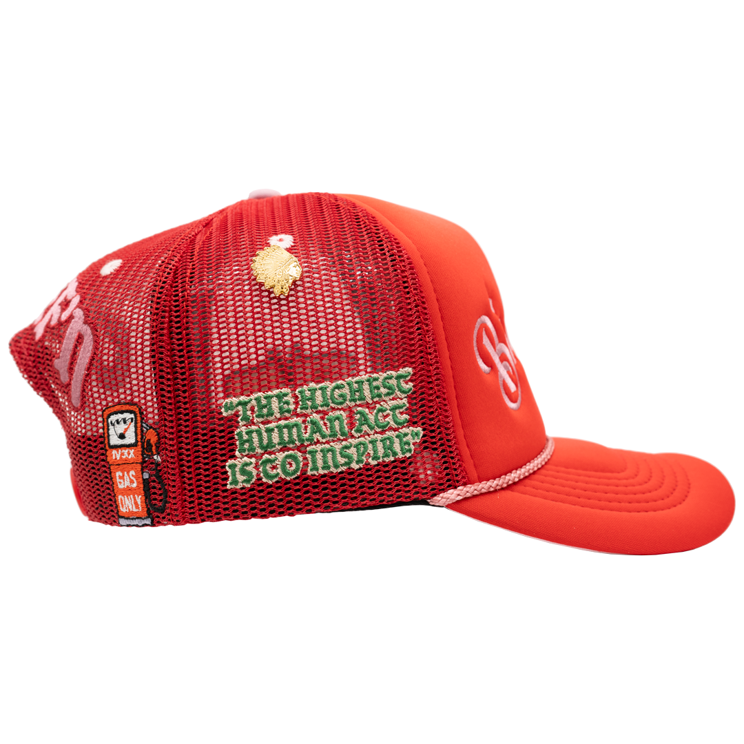 Big Chief Trucker Hat Red
