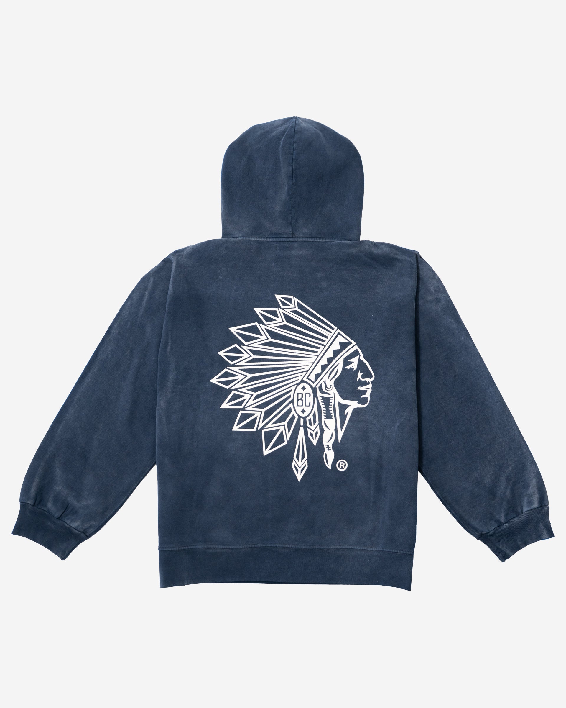 Classic Name Logo Hoodie Blue