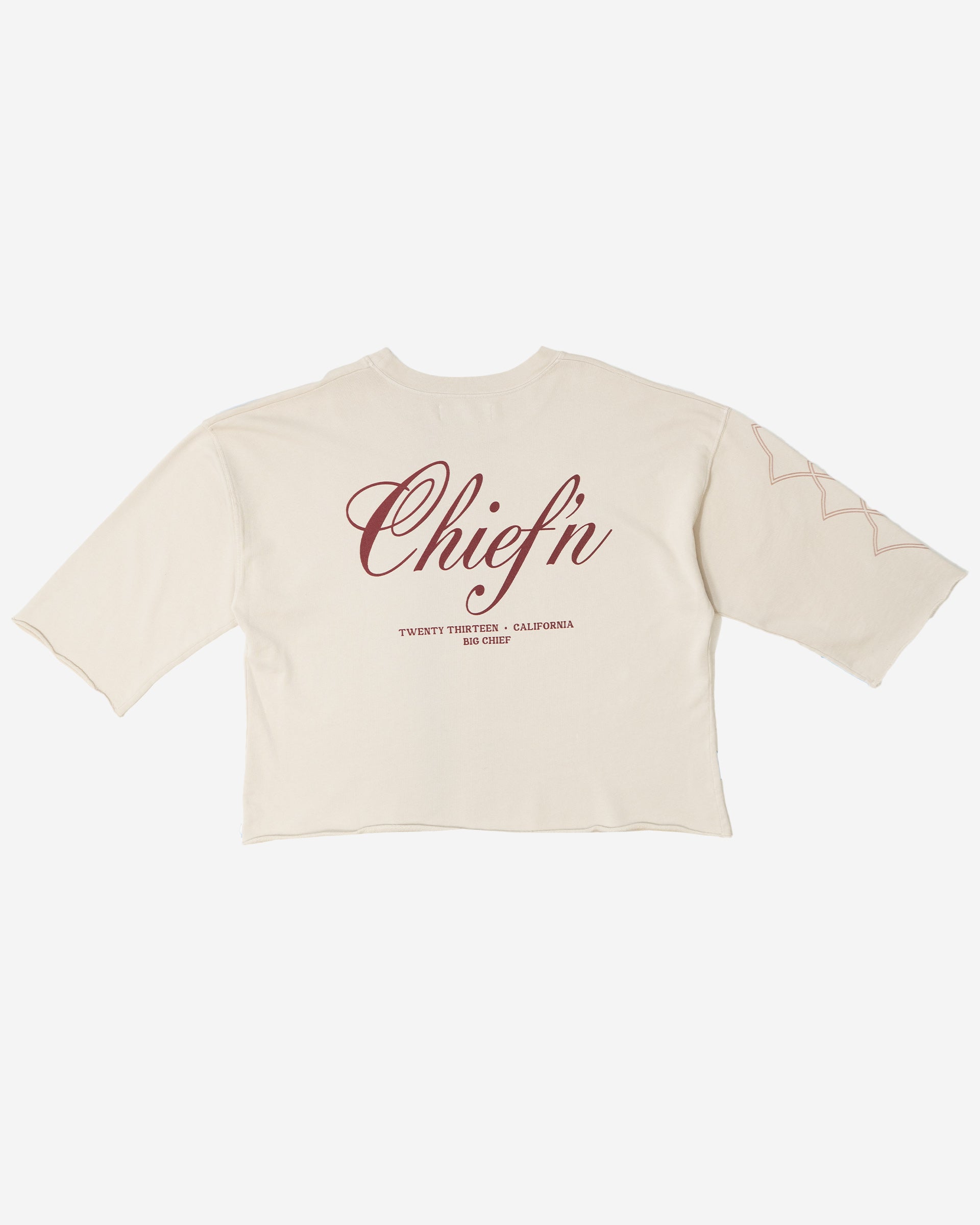 Chief'n 3/4 Sleeve Shirt Cream