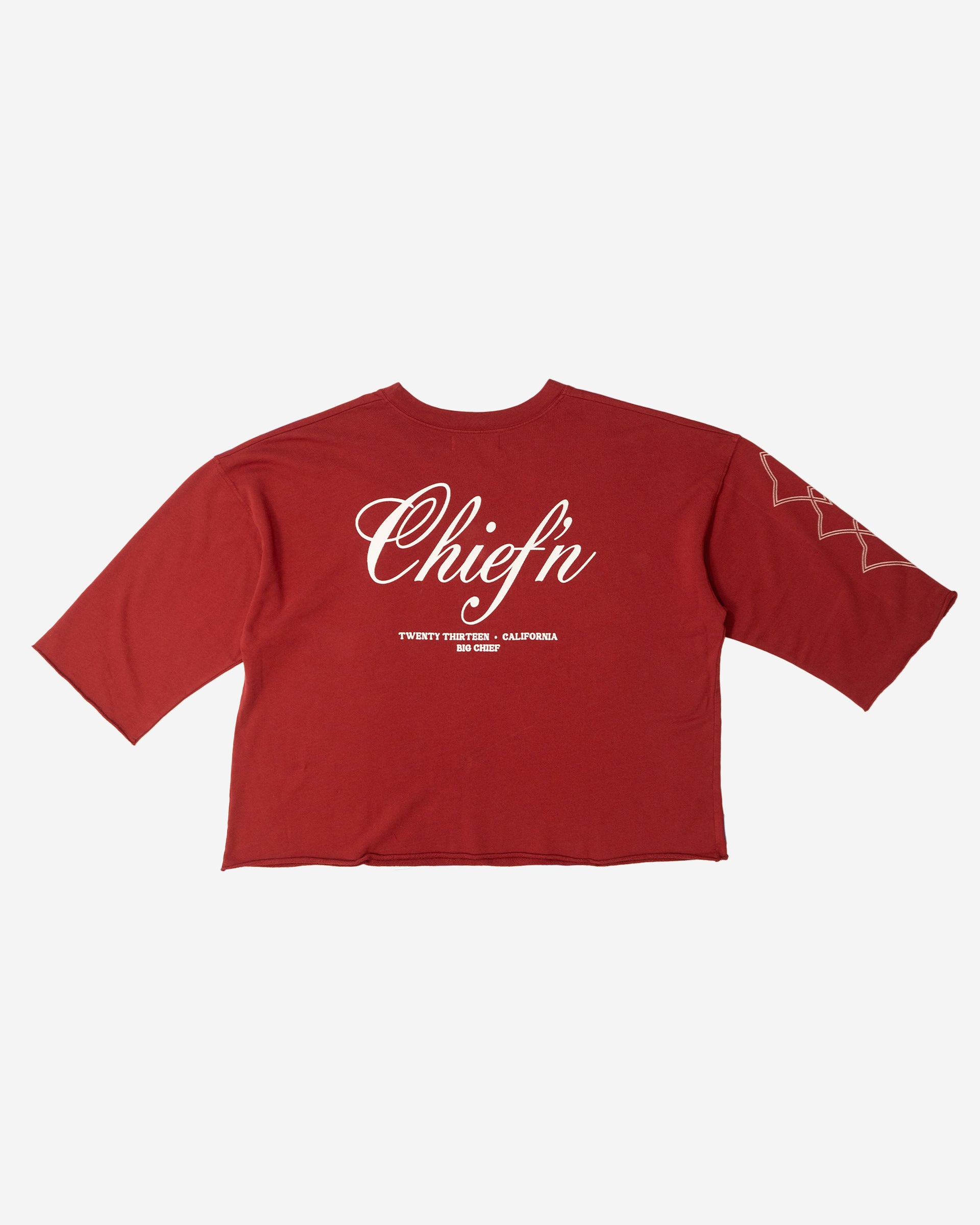Chief'n 3/4 Sleeve Shirt Red