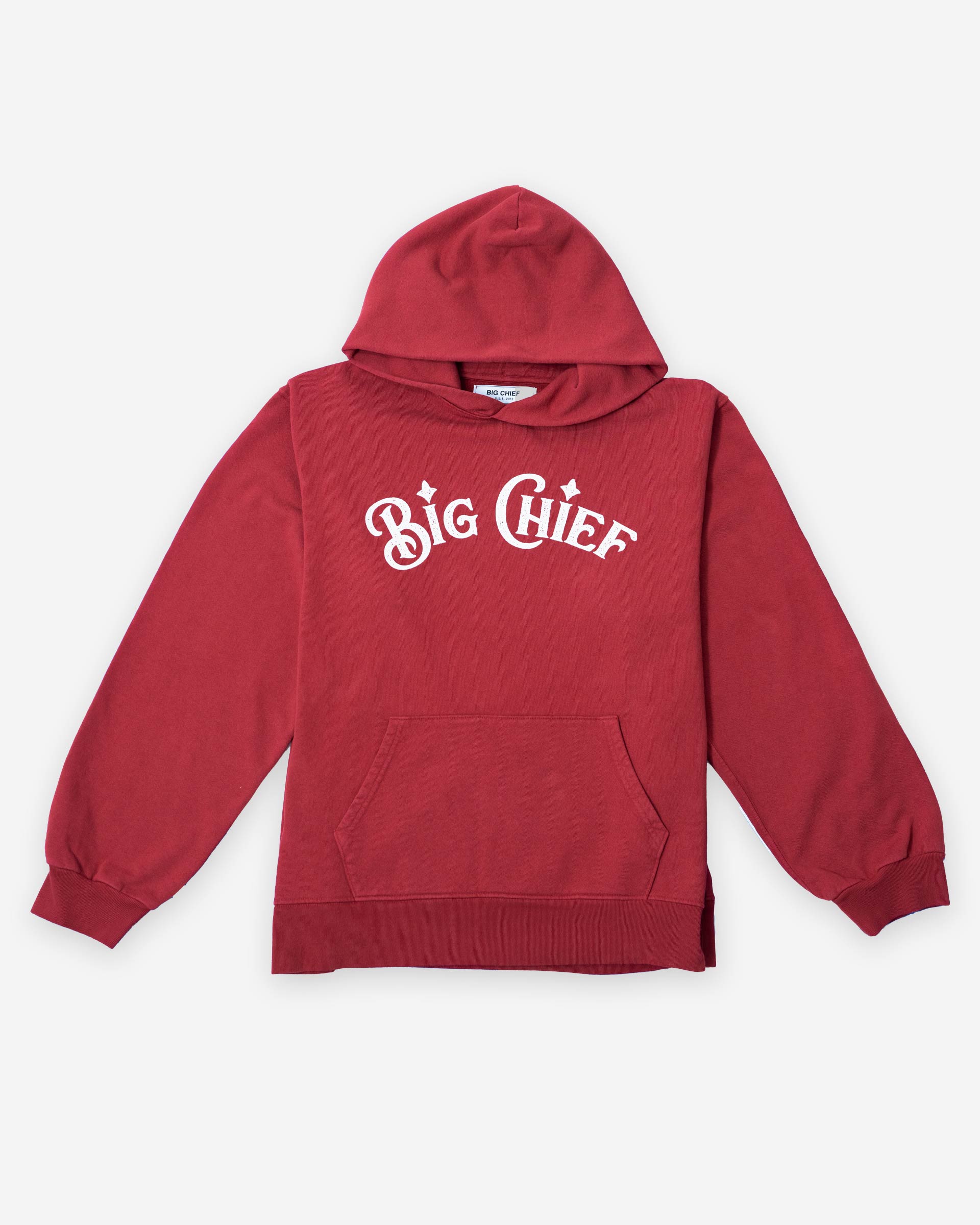 Classic Name Logo Hoodie Red