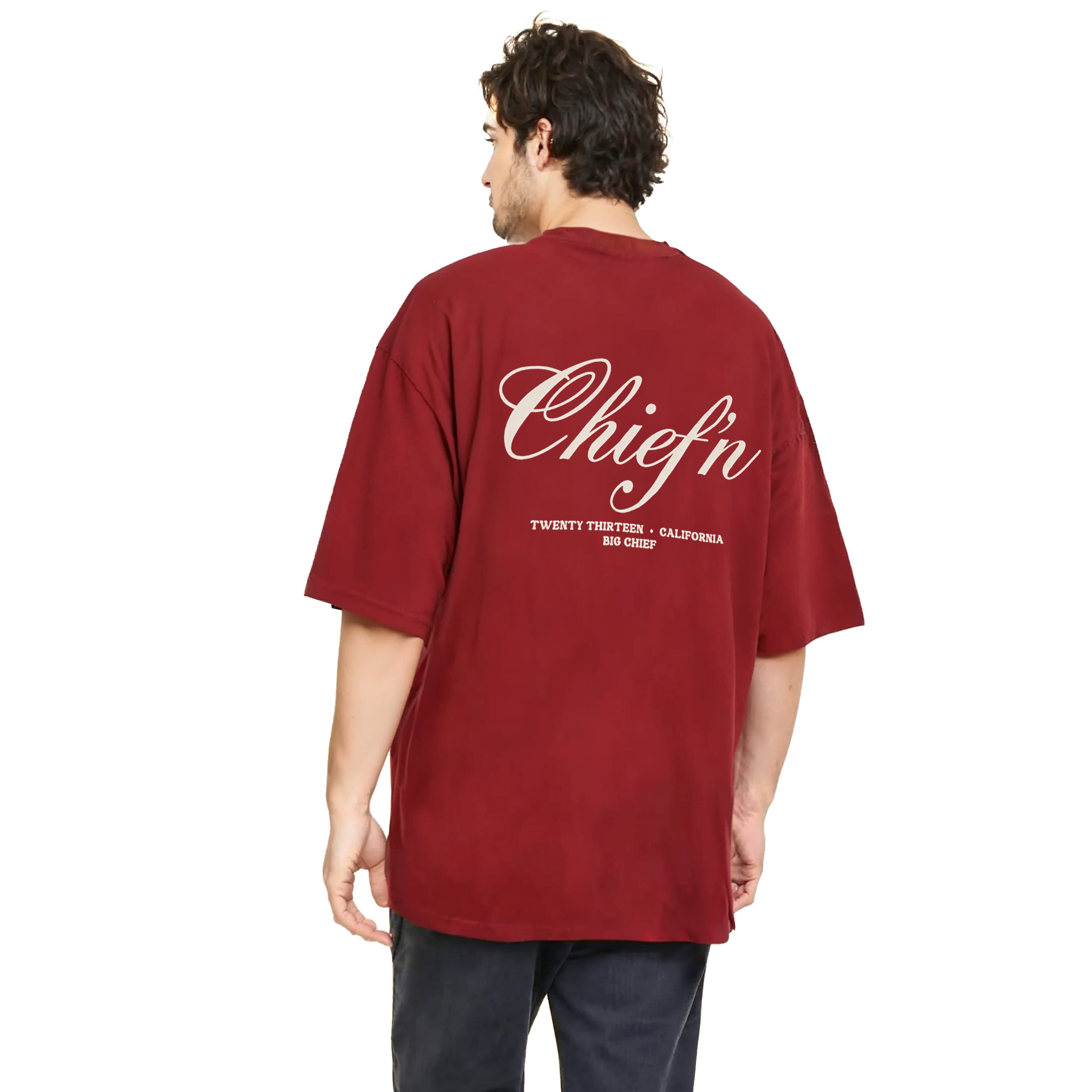 Chief'n 3/4 Sleeve Shirt Red