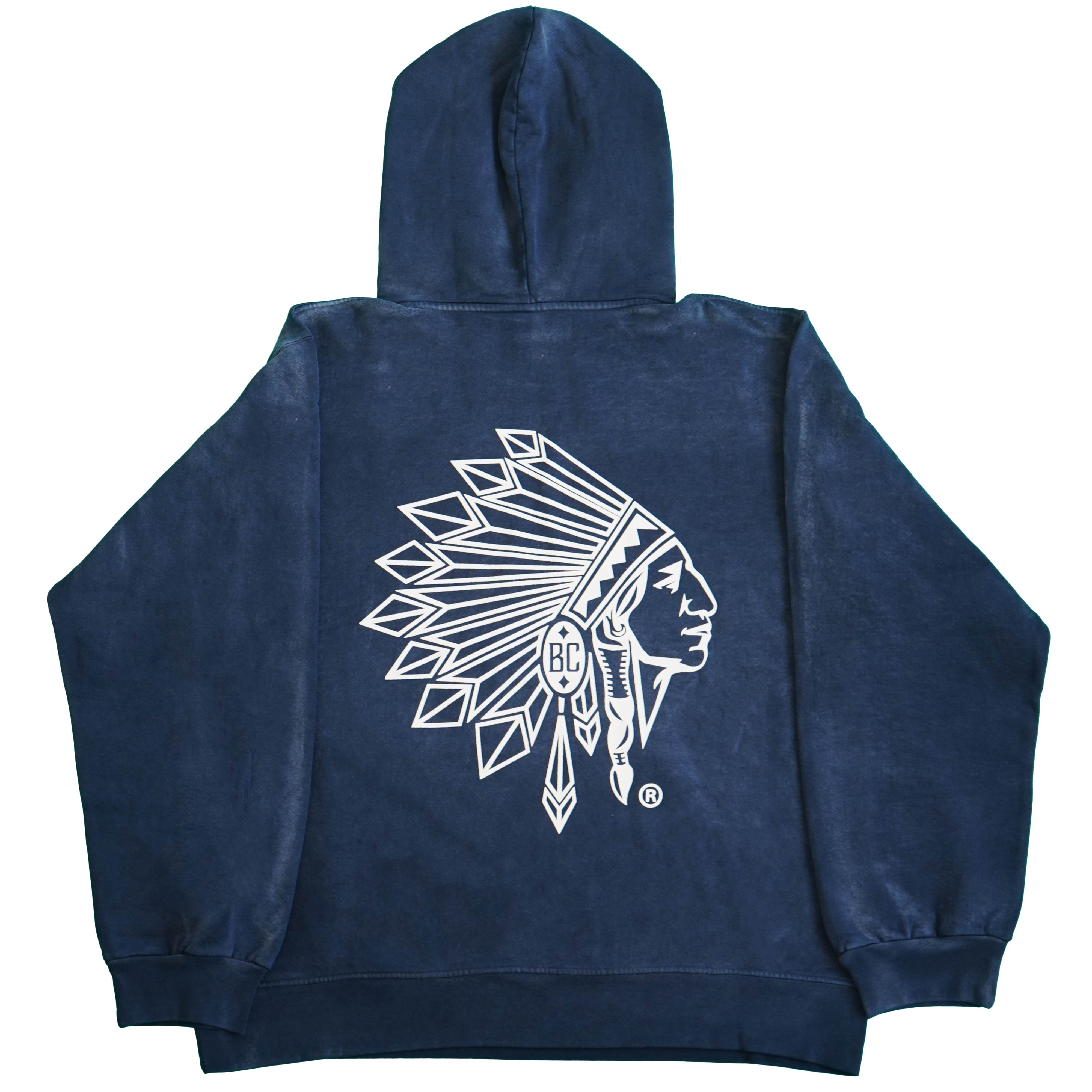 Classic Name Logo Hoodie Blue