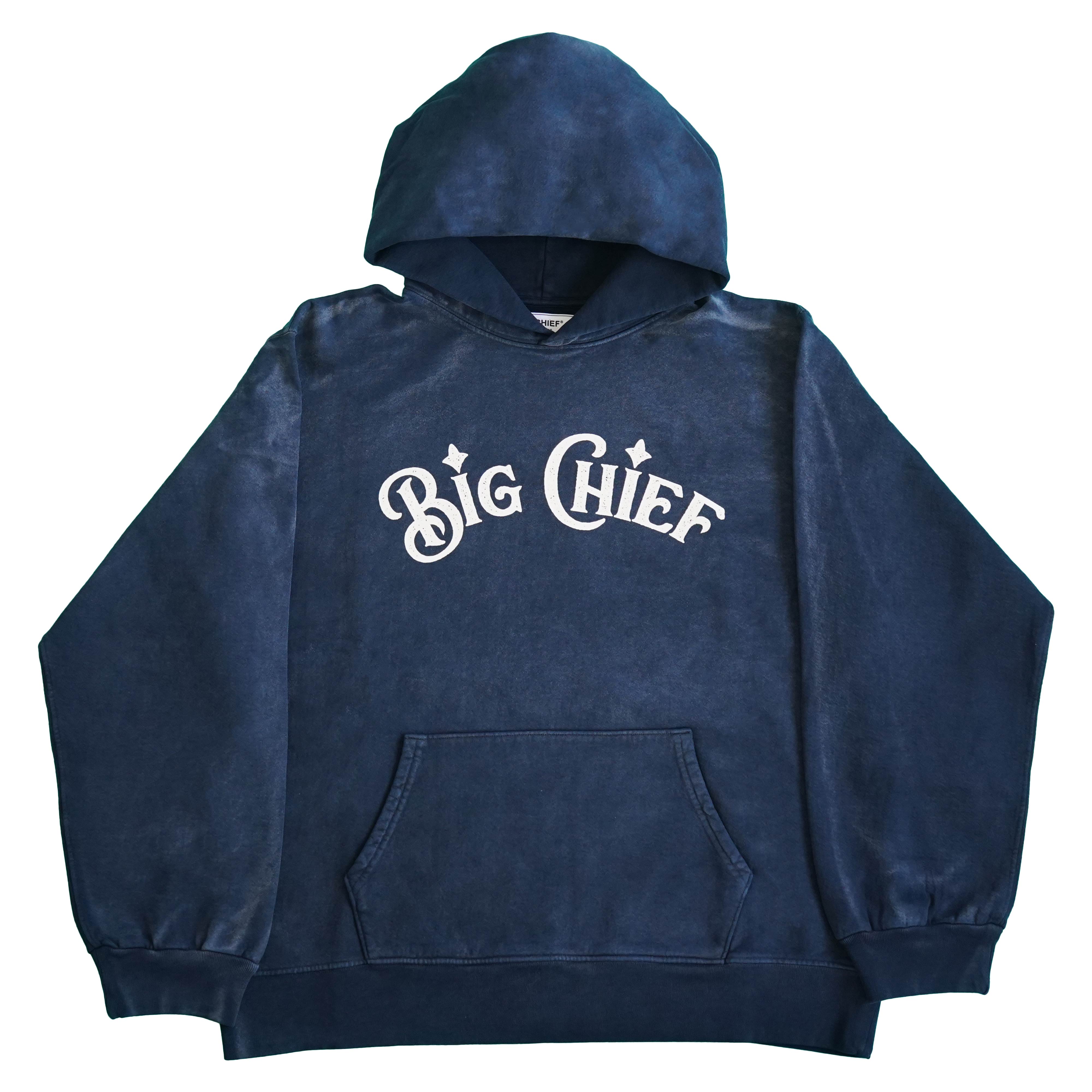 Classic Name Logo Hoodie Blue